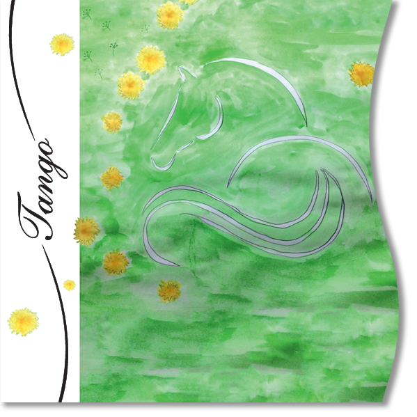 Étiquette du vin rosé bio du Luberon - cuvée "Tango"